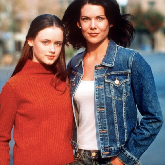 Vintage 2000s Gilmor Girls Lorelai Women's XL Denim Jacket Button-Up Blue Cotton - Picture 2 of 7